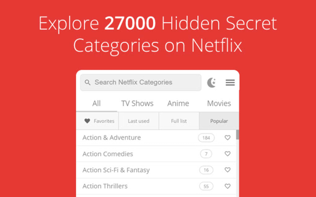 Show category. Hidden Netflix. Netflix Arçane. Netflix wont Fullscreen Chrome. Categories.