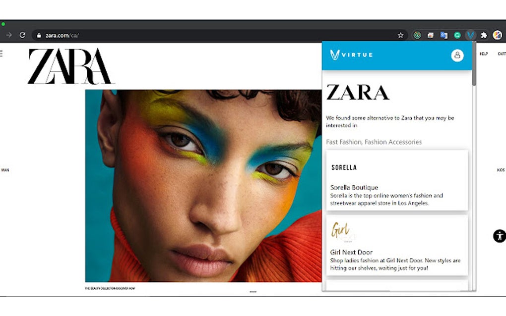 Virtue for Google Chrome - Extension Download