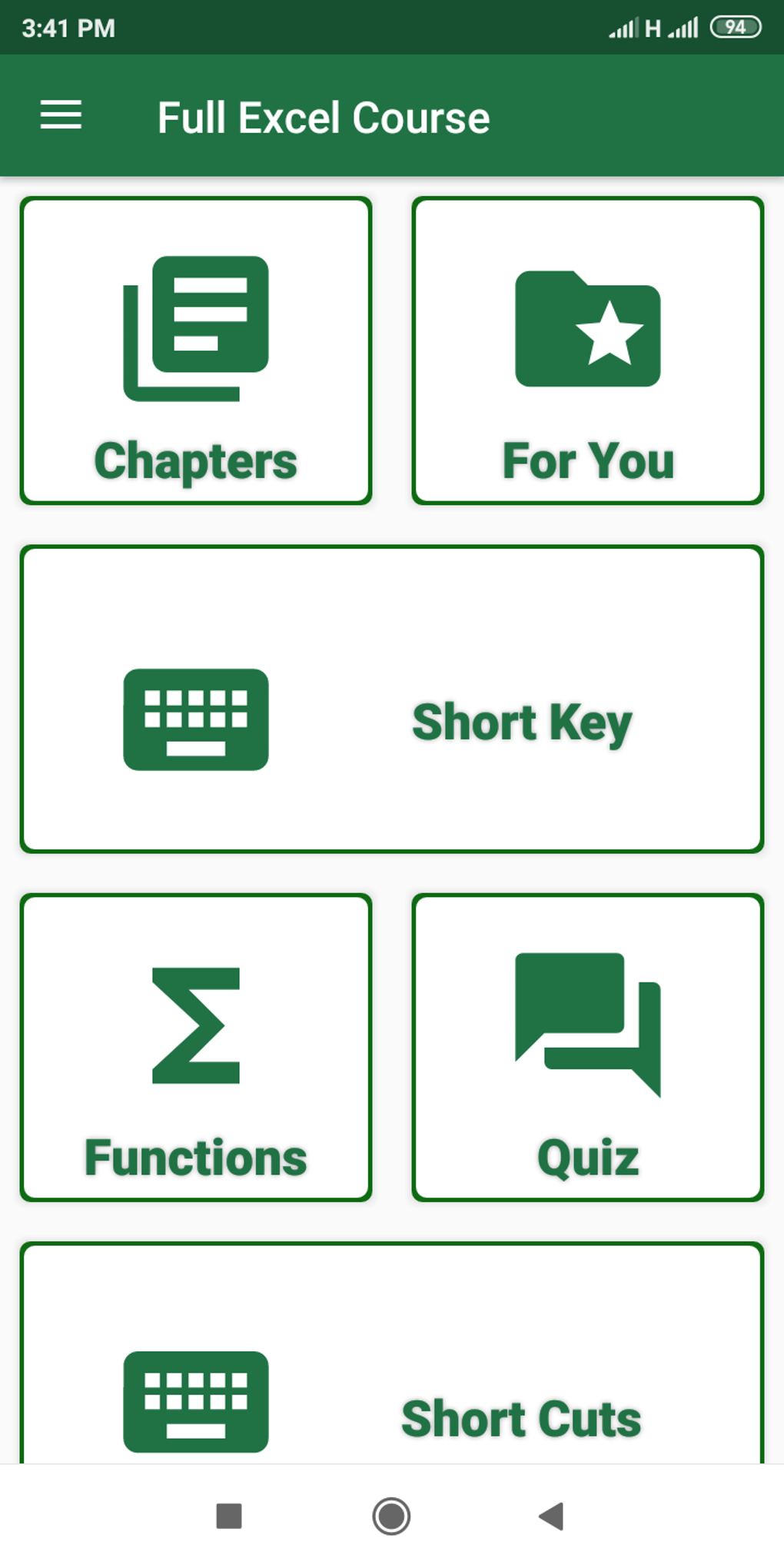 Full excel course offline apk for android download