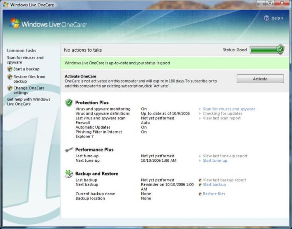 windows live onecare download