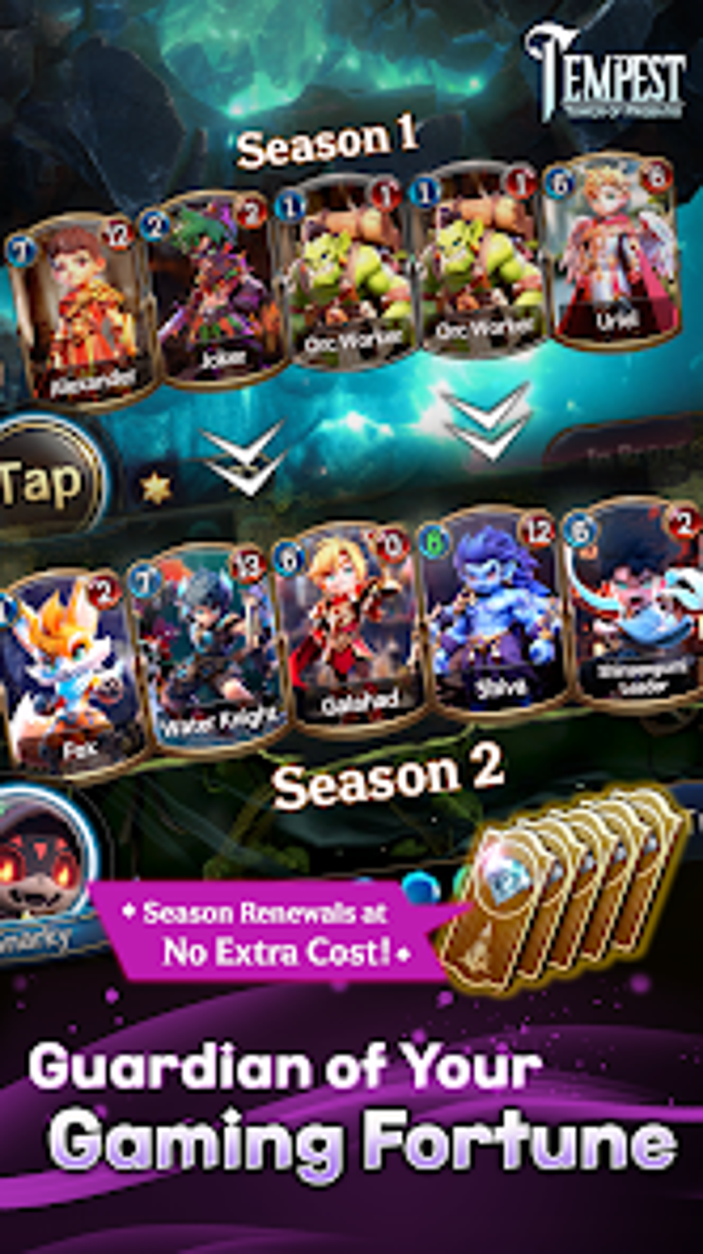 Tempest : Strategy Card Battle для Android — Скачать