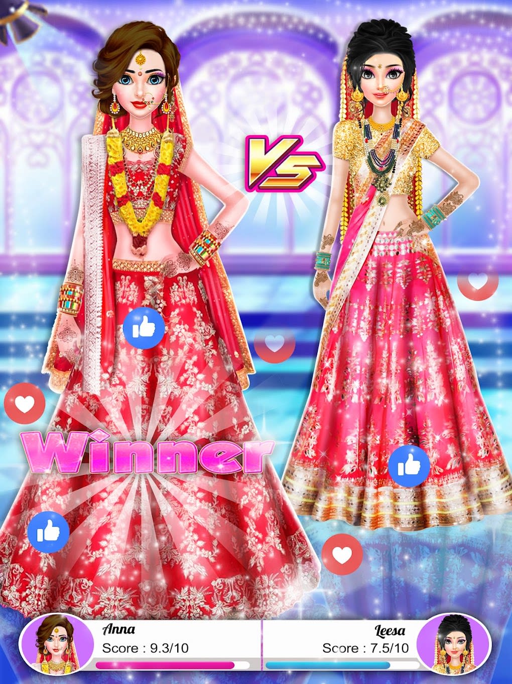 Indian Wedding Part 2 Royal Indian Wedding Make Up & Dress Up Wedding Games  - YouTube