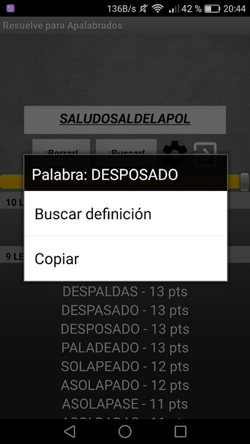 Resuelve para Apalabrados APK para Android - Descargar