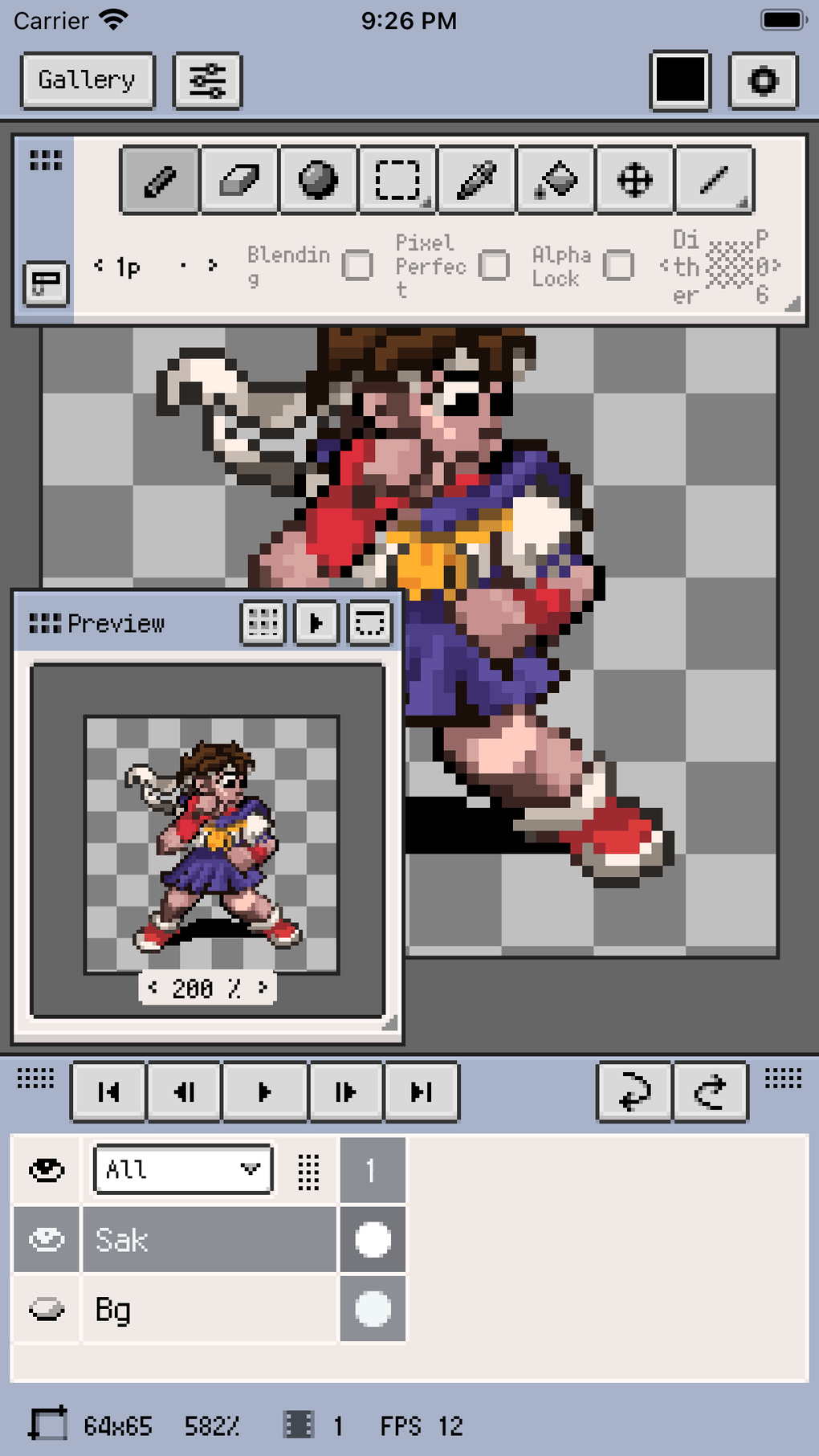 Resprite: pixel art studio для iPhone — Скачать