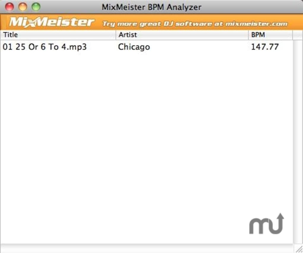 mixmeister bpm analyzer for mac free download