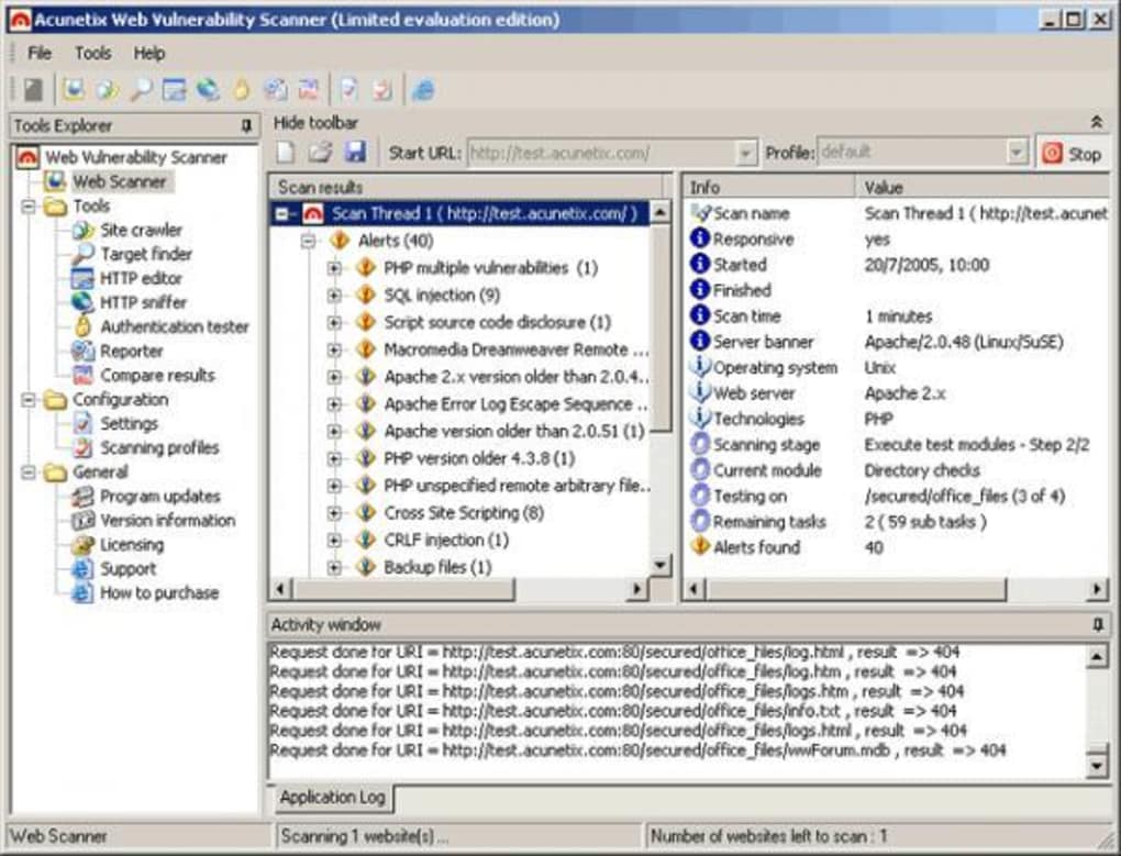 acunetix web vulnerability scanner download for windows