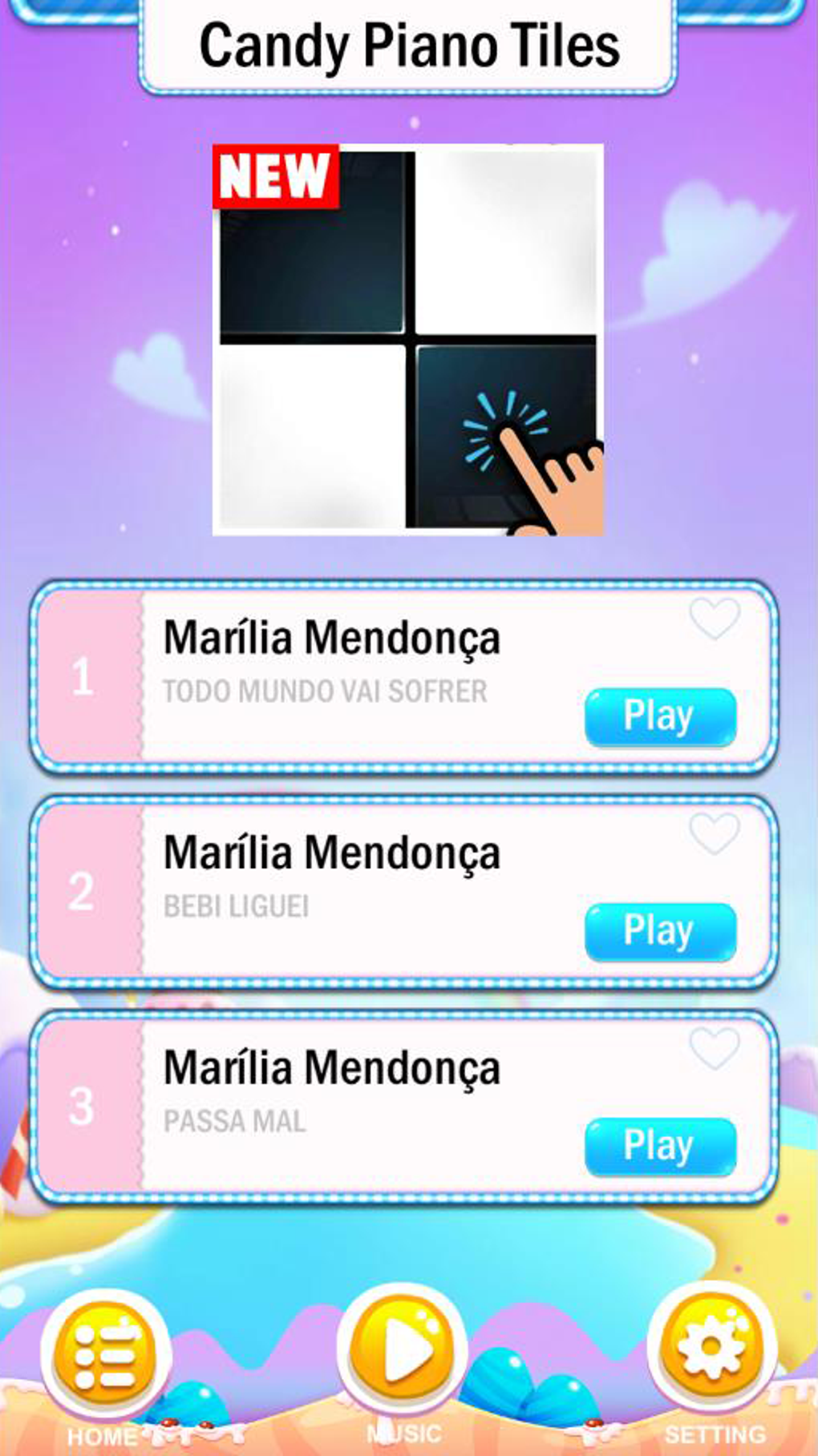 Marília Mendonça piano tiles para Android - Download