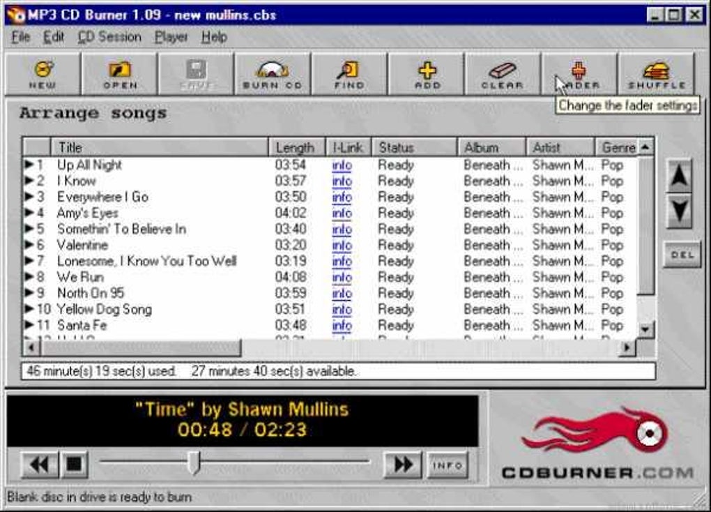 burn mp3 to cd software free