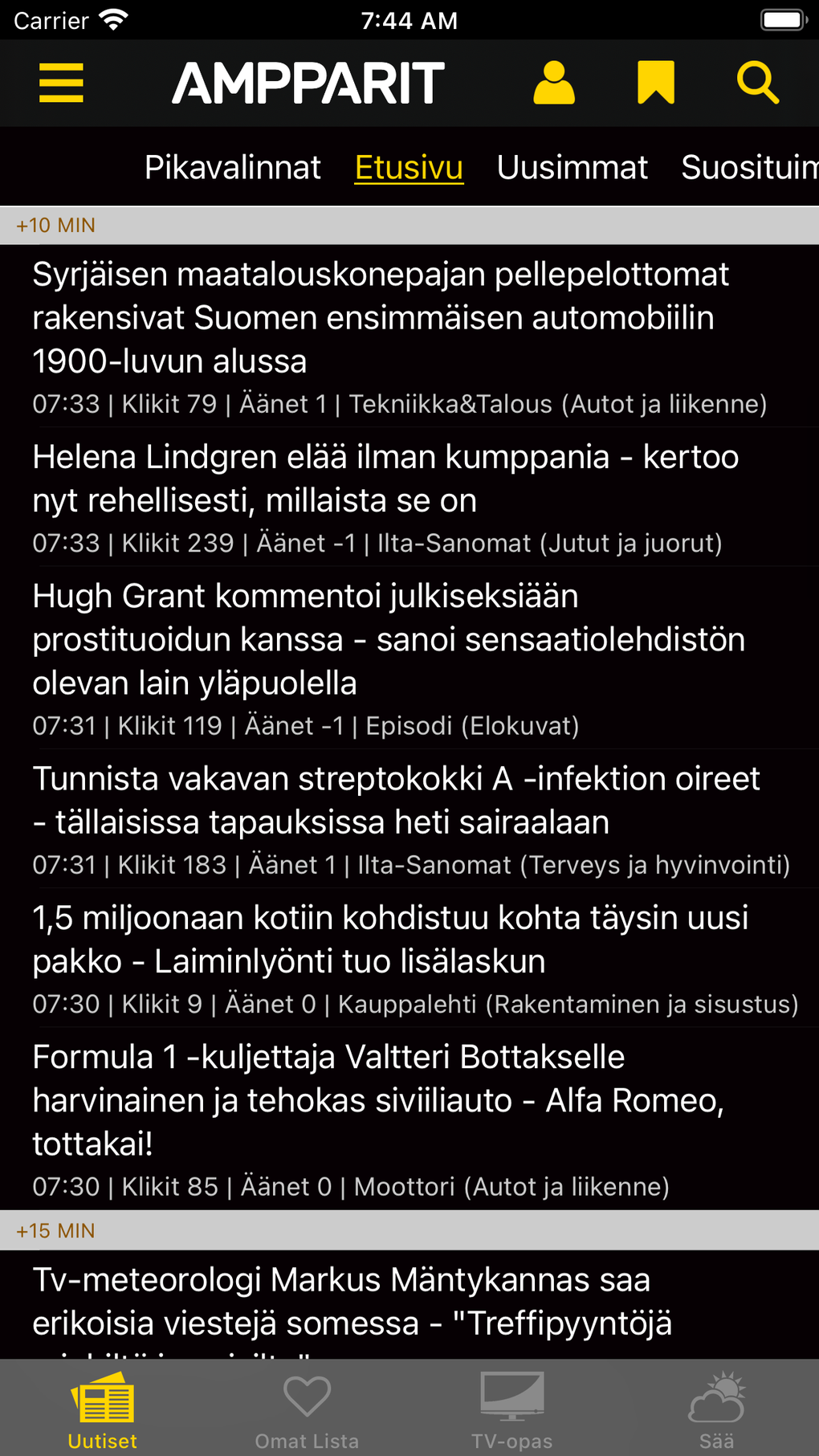 Uutiset Ampparit.com Para IPhone - Download