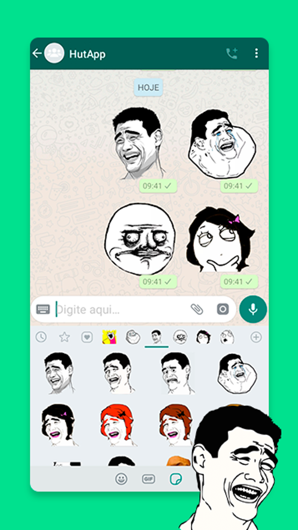 Whatsapp deals meme stickers