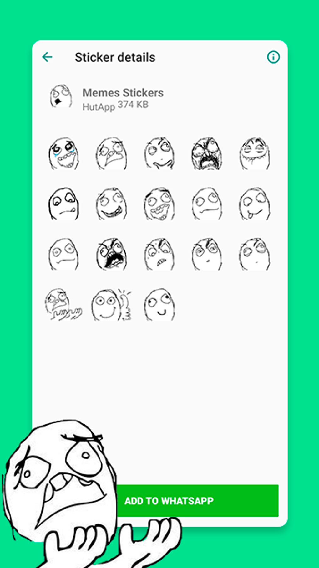 Meme Stickers for WhatsApp voor Android Download