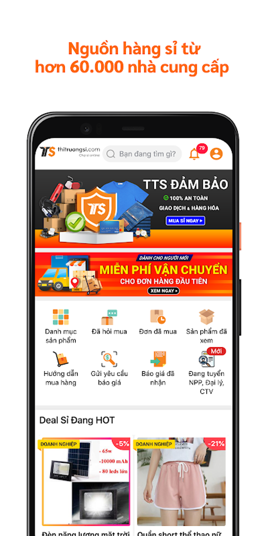 Thị Trường Sỉ - Nguồn Hàng Sỉ - Mua Sỉ Online APK для Android — Скачать