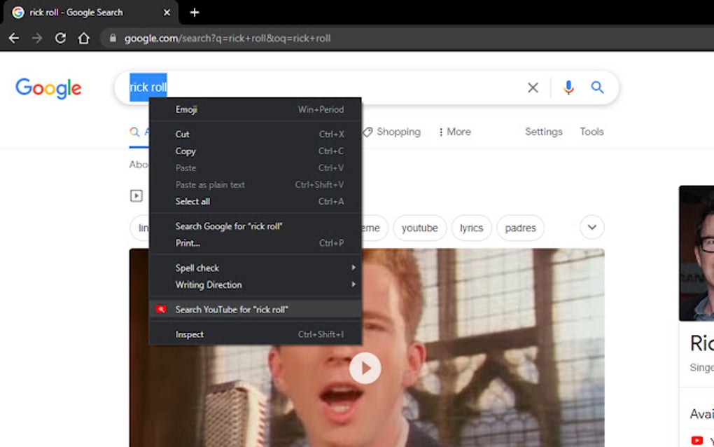 Search on YouTube for Google Chrome - Extension Download