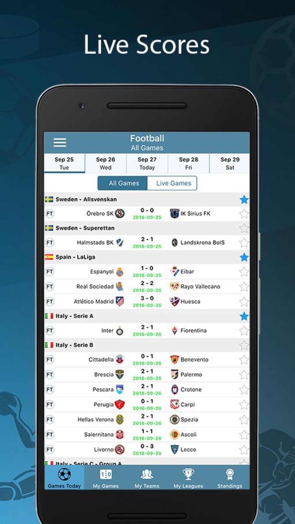 Score24 - Live Score Tracker APK for Android
