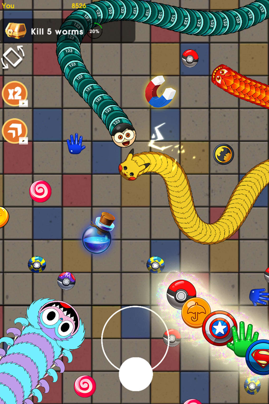Slither Fun Worm io-Snake Game for Android - Free App Download
