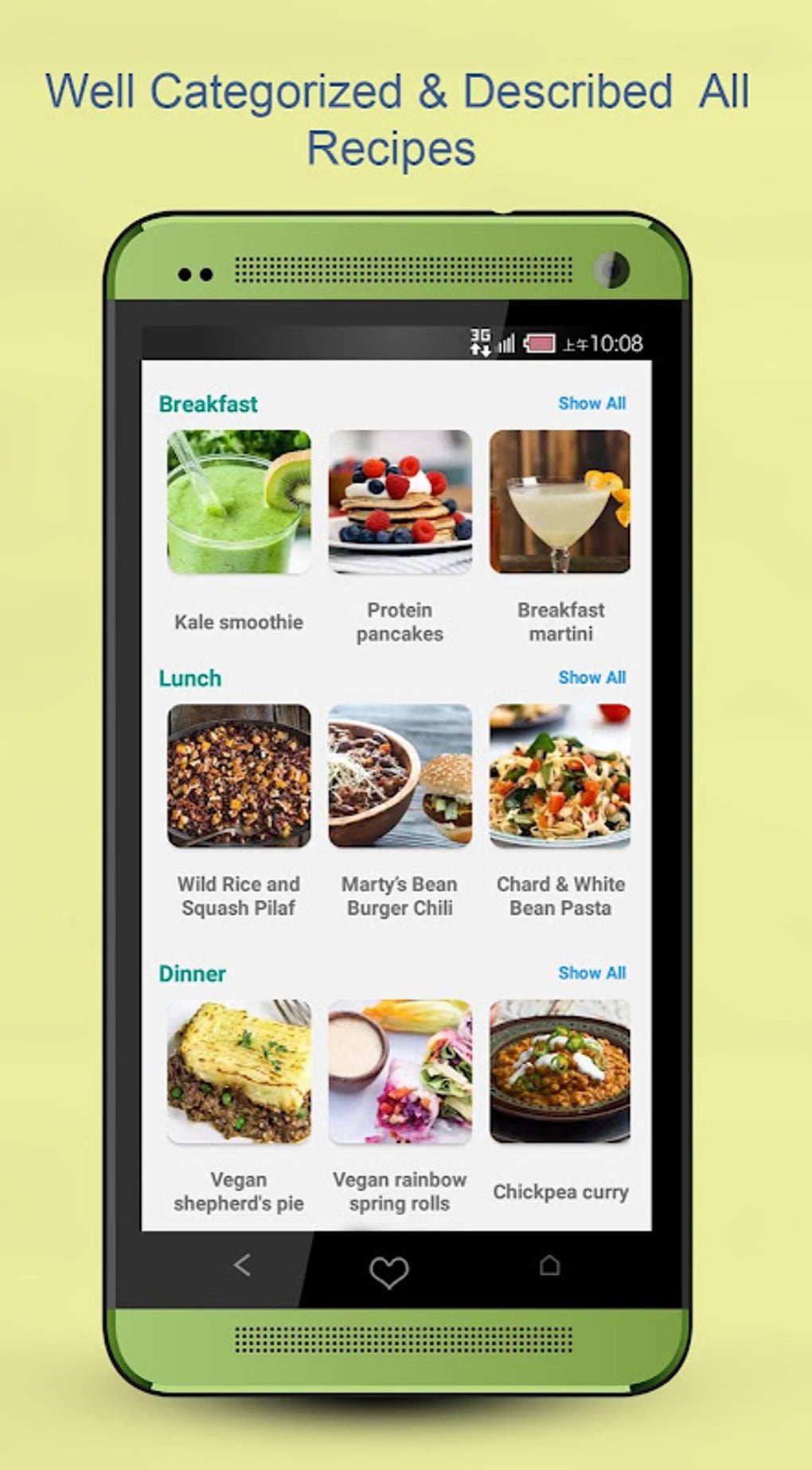 Tasteful Vegan Recipes APK для Android — Скачать