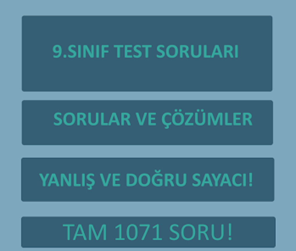 9.Sınıf Tüm Dersler Test Çöz для Android — Скачать