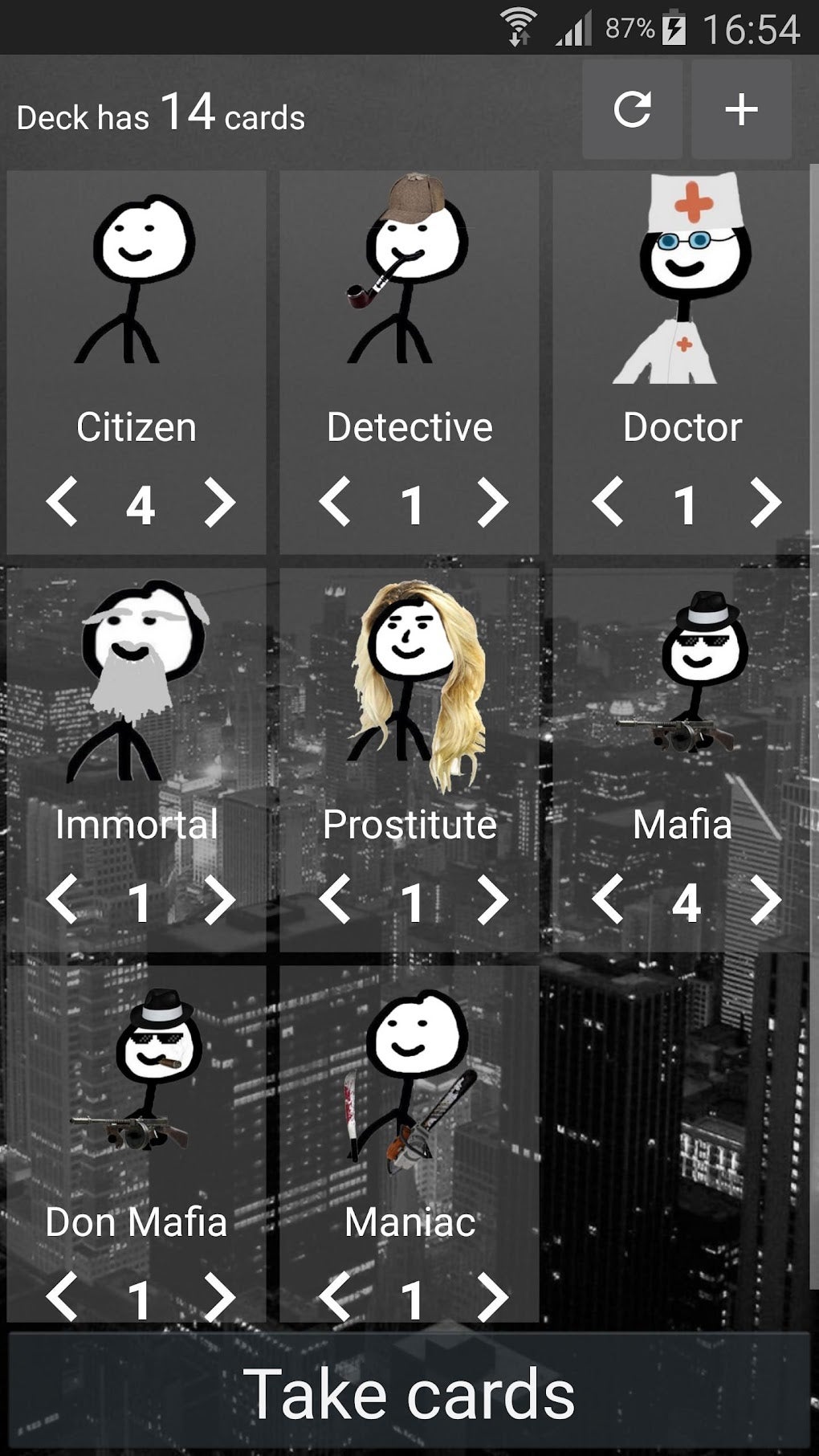 Mafia Cards Dealer для Android — Скачать