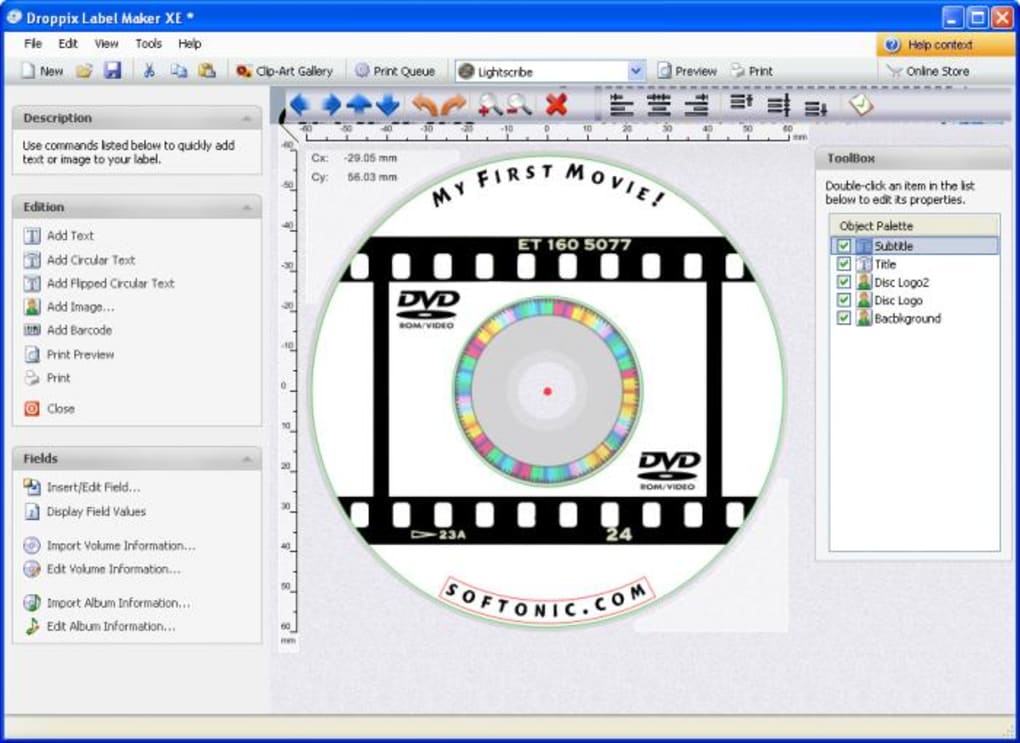 absolutely cd dvd label maker free download