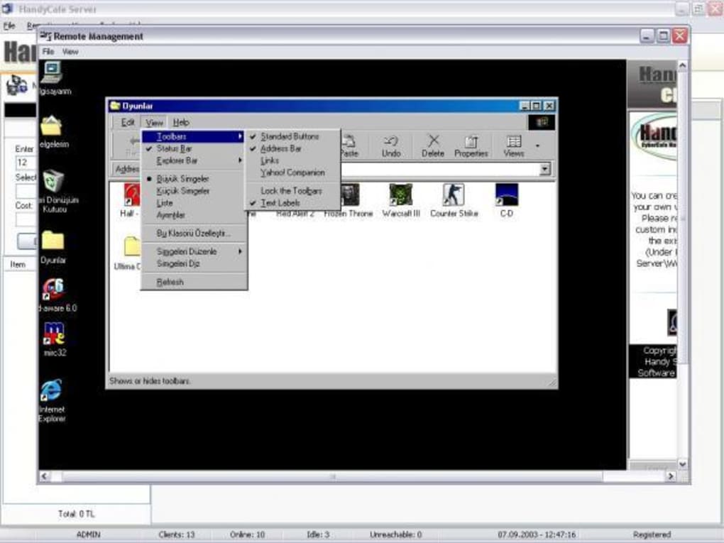 Handycafe client software free download