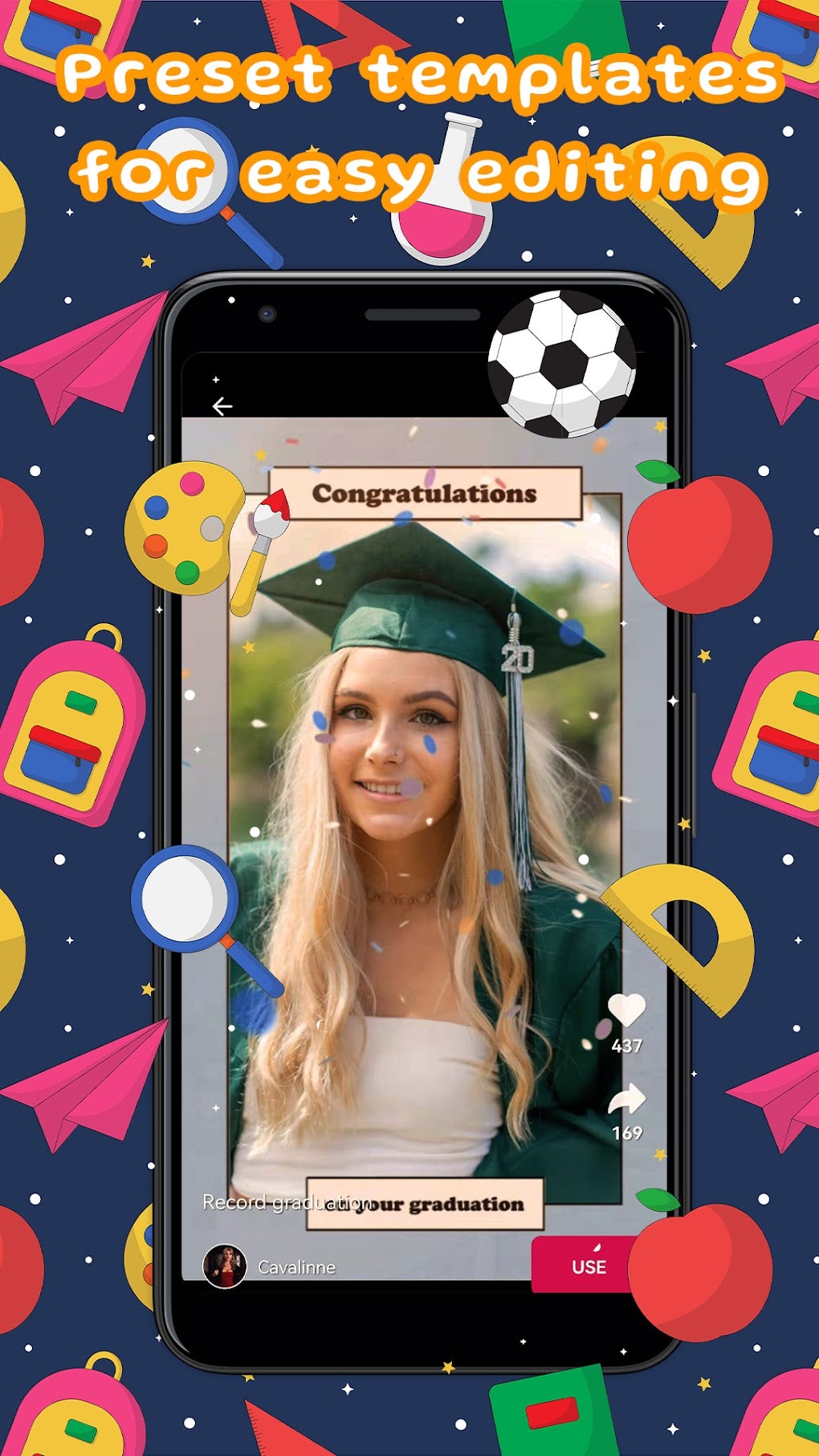 Graduation Photo Frame Video Editor Maker para Android - Descargar