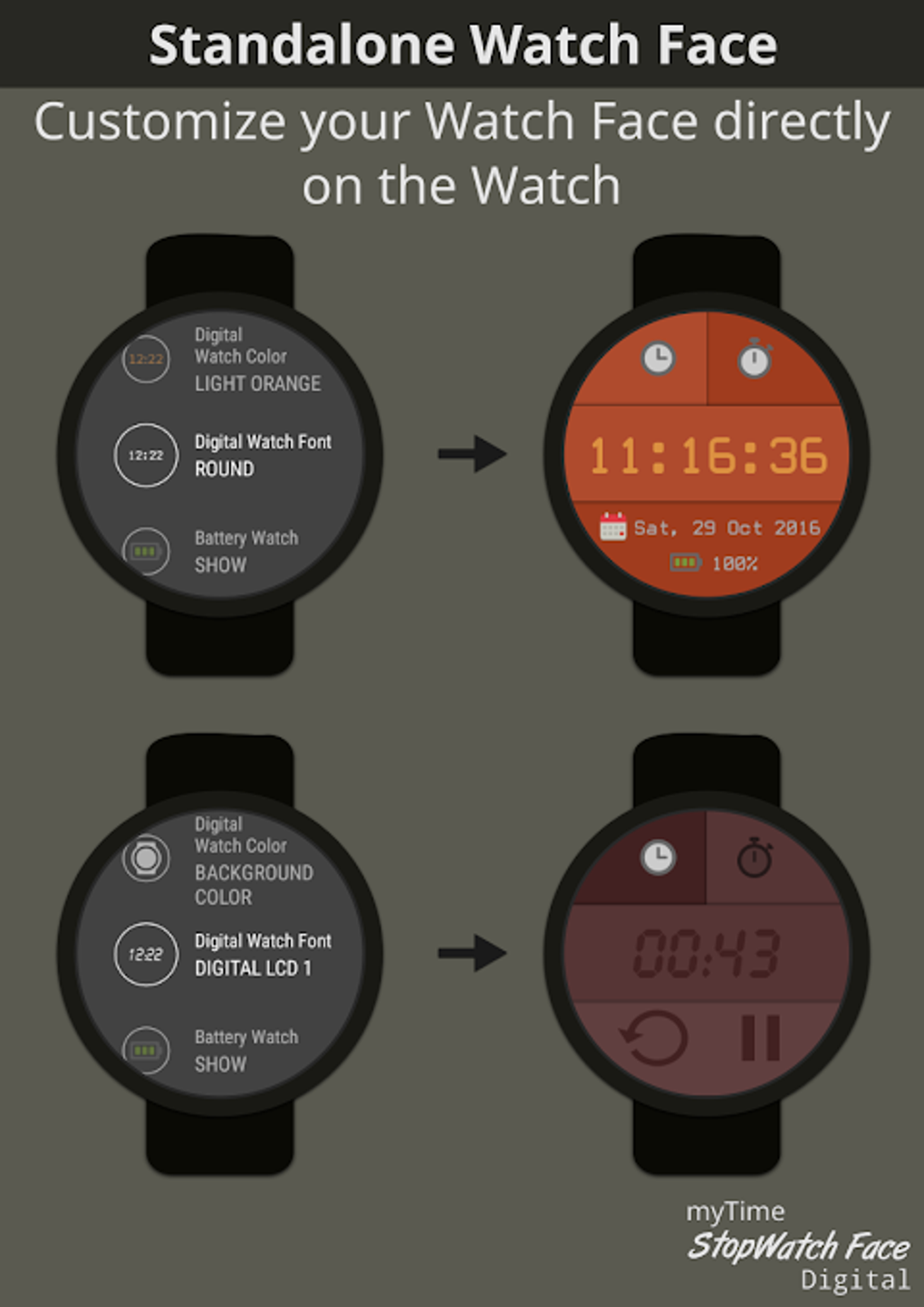 MyTime StopWatch Face Digital APK Android MyTime StopWatch Face Digital APK Android