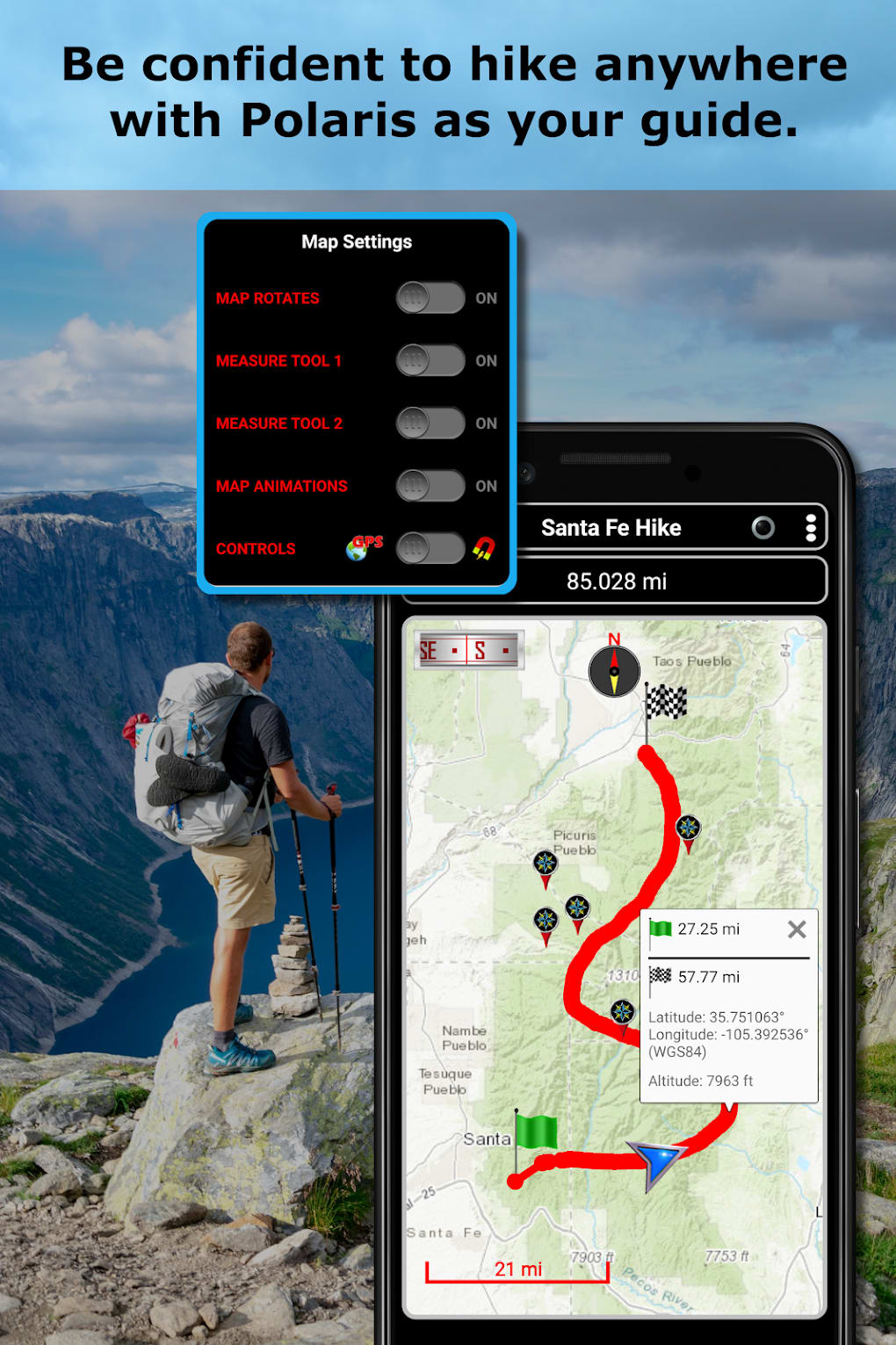 Polaris GPS: Hiking Offroad APK для Android — Скачать