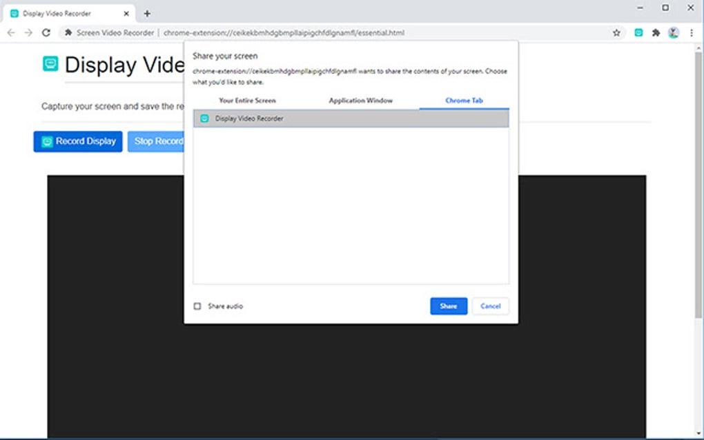Screen Video Recorder for Google Chrome Extension Download