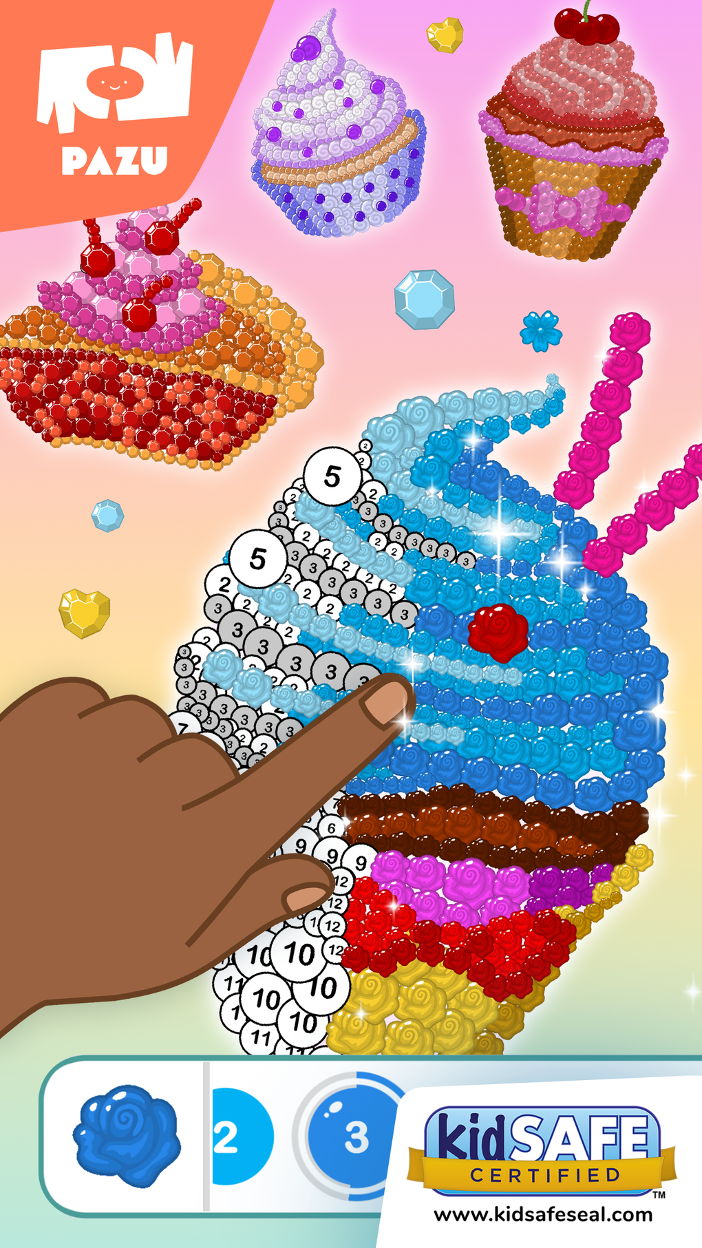 Color by number games for kids iphone 