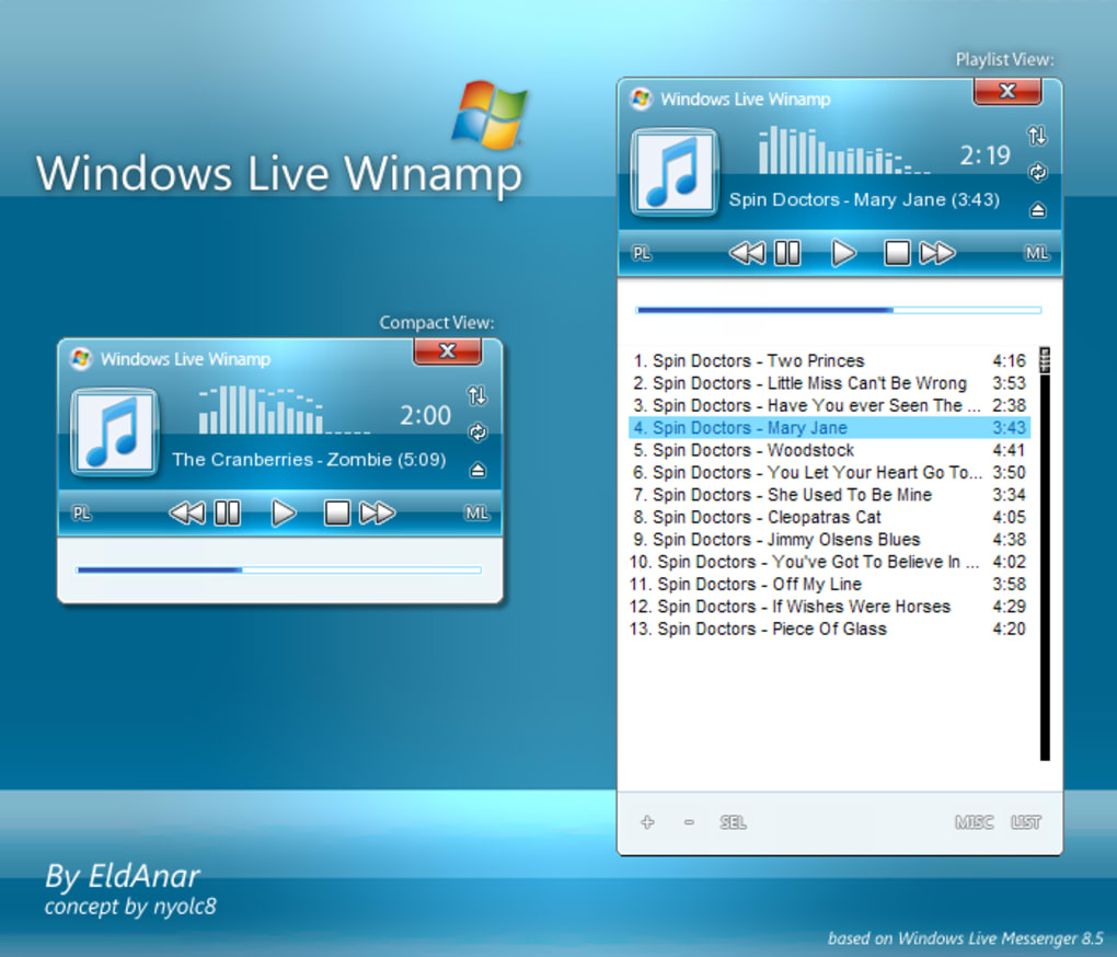 Windows Live Winamp untuk Windows - Unduh