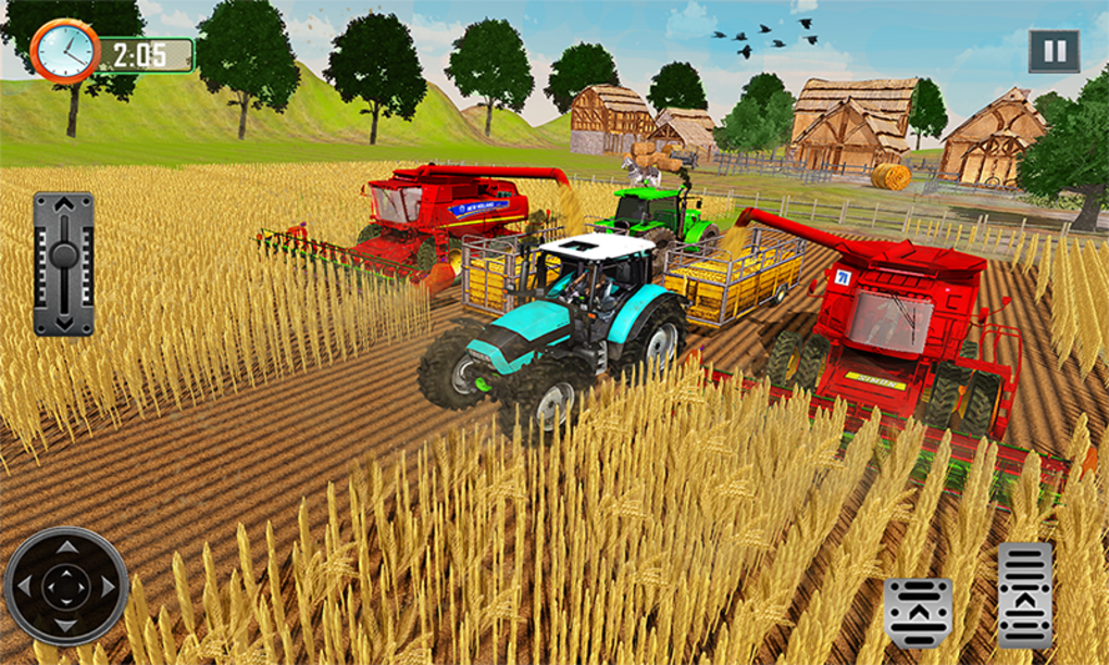 Jogue Dirija o trator na fazenda, um jogo de Fazendas