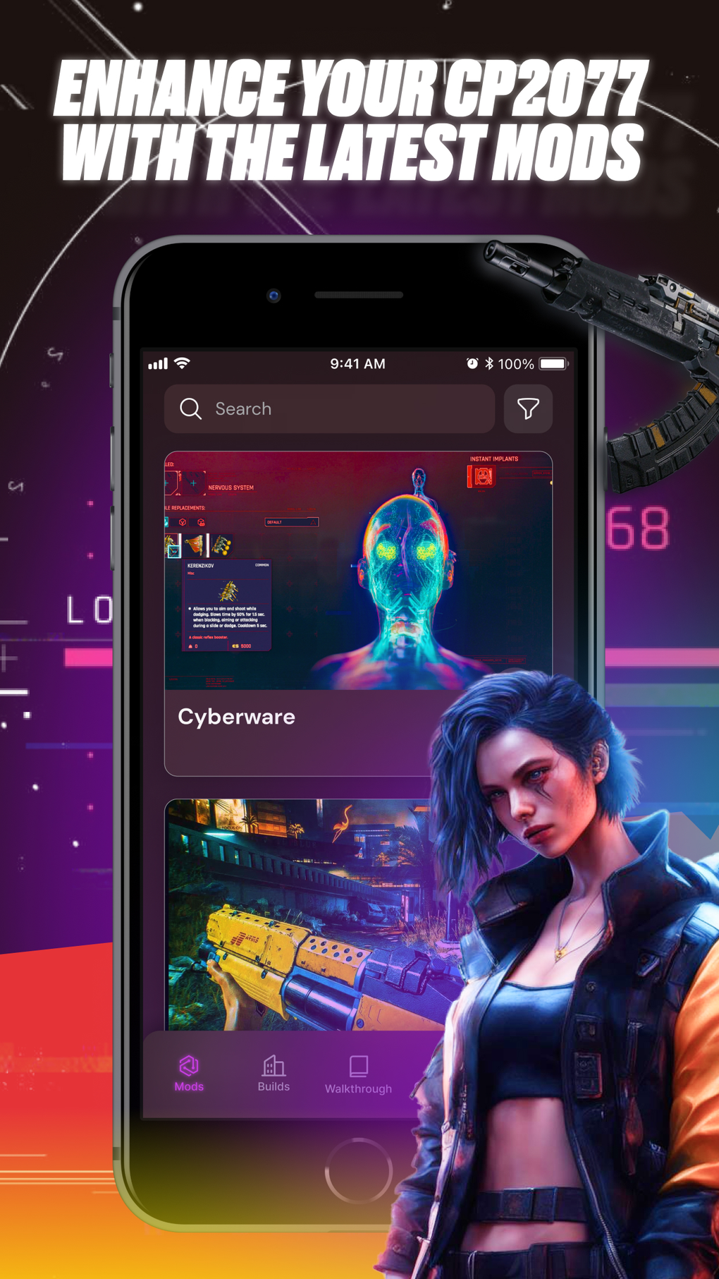 Mods for Cyberpunk 2077 Game for iPhone - Download