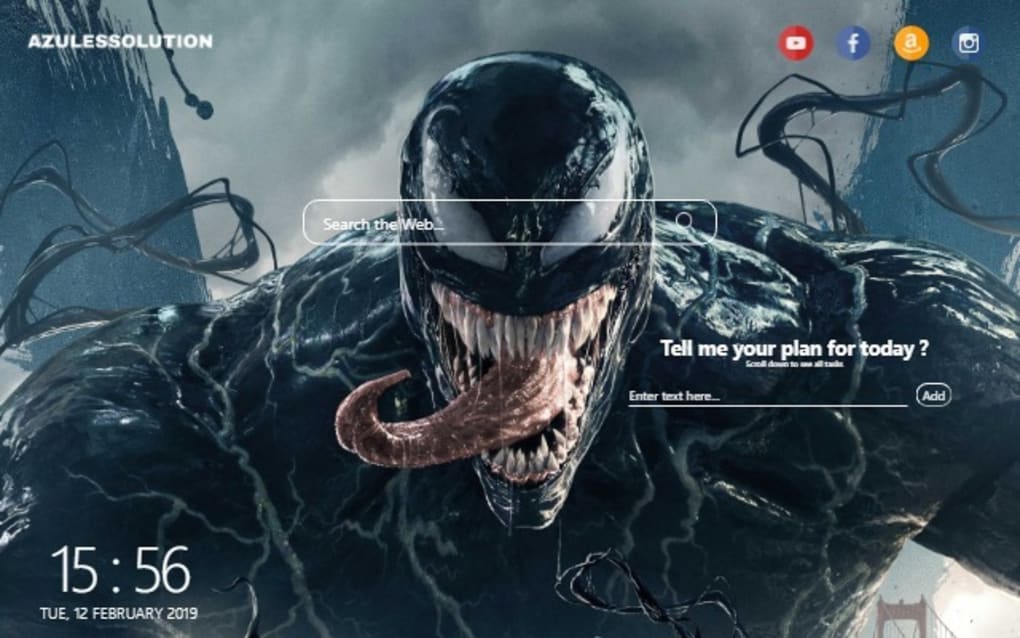 Venom Wallpaper - New Tab Theme para Chrome - Download