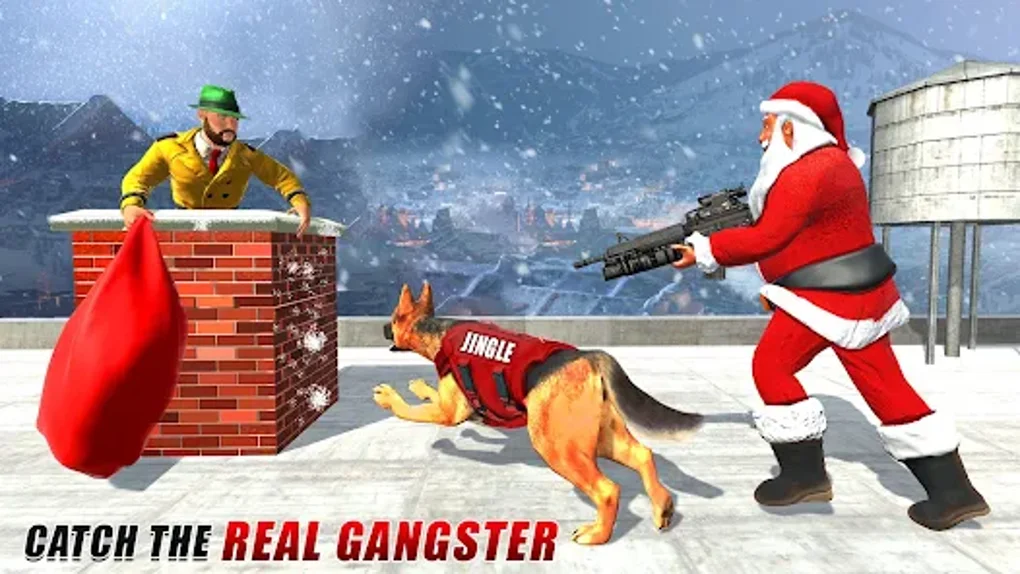 Dog Crime Chase Santa Games for Android Download