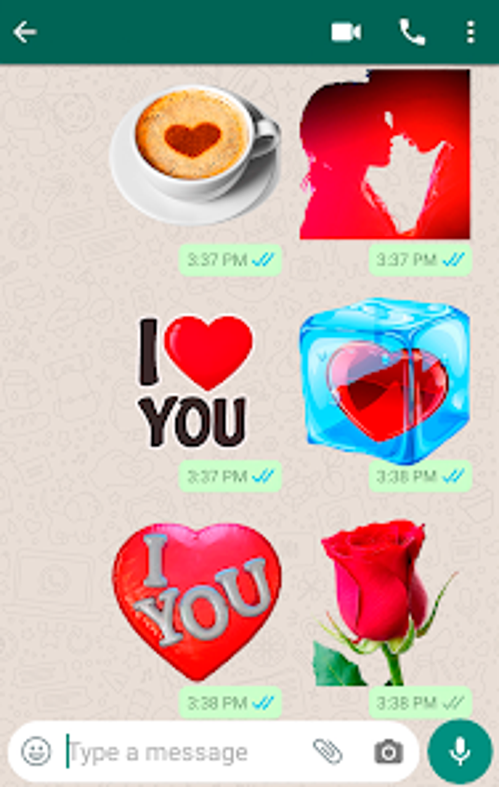 Romantic Stickers for WhatsApp для Android — Скачать