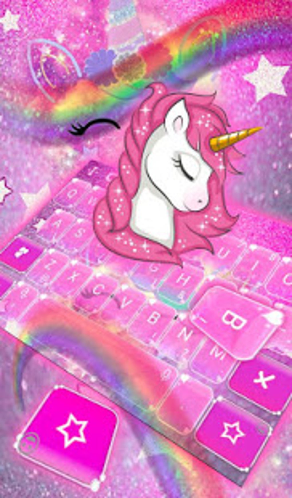 Pink Unicorn Keyboard Theme Apk для Android — Скачать 9370