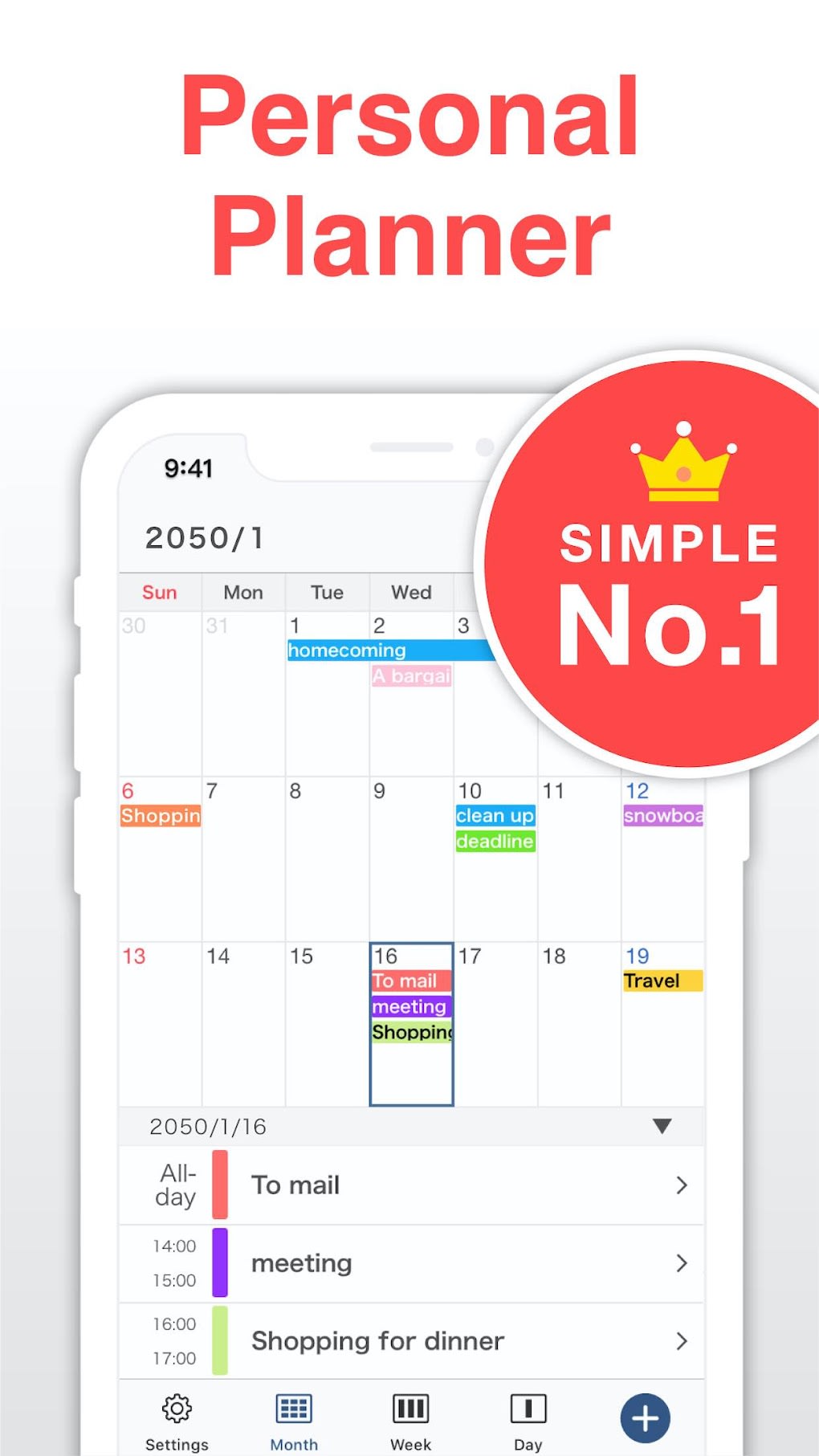 Simple Calendar easy planner APK para Android Descargar
