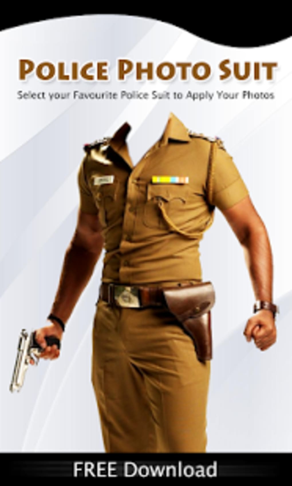 Police Man Costume - Police Officer, HD Png Download - kindpng