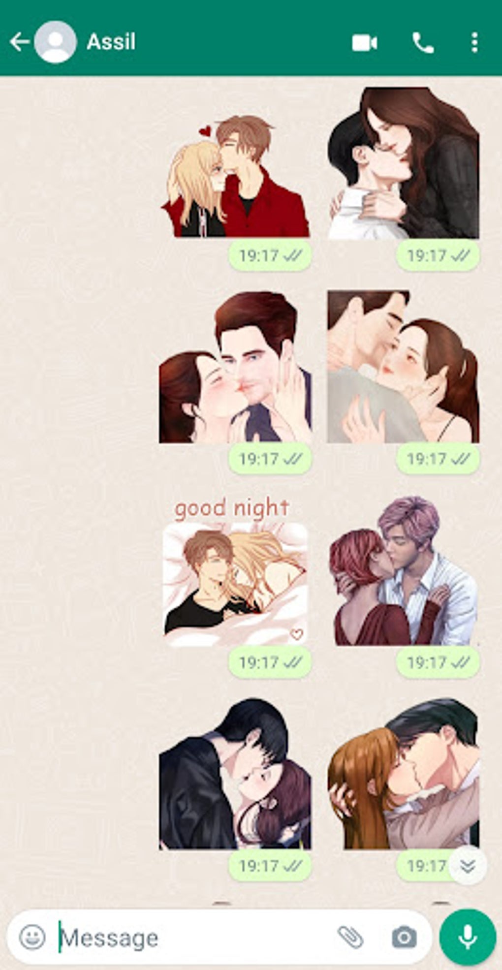 Animated Kiss Stickers Para Android Descargar 