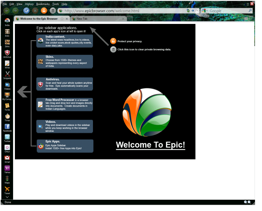 epic browser tor гидра