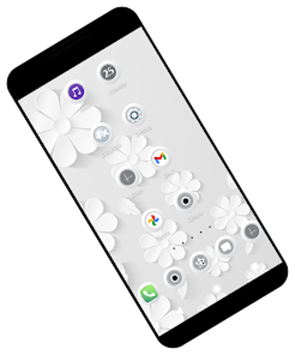 White Icon Theme для Android — Скачать