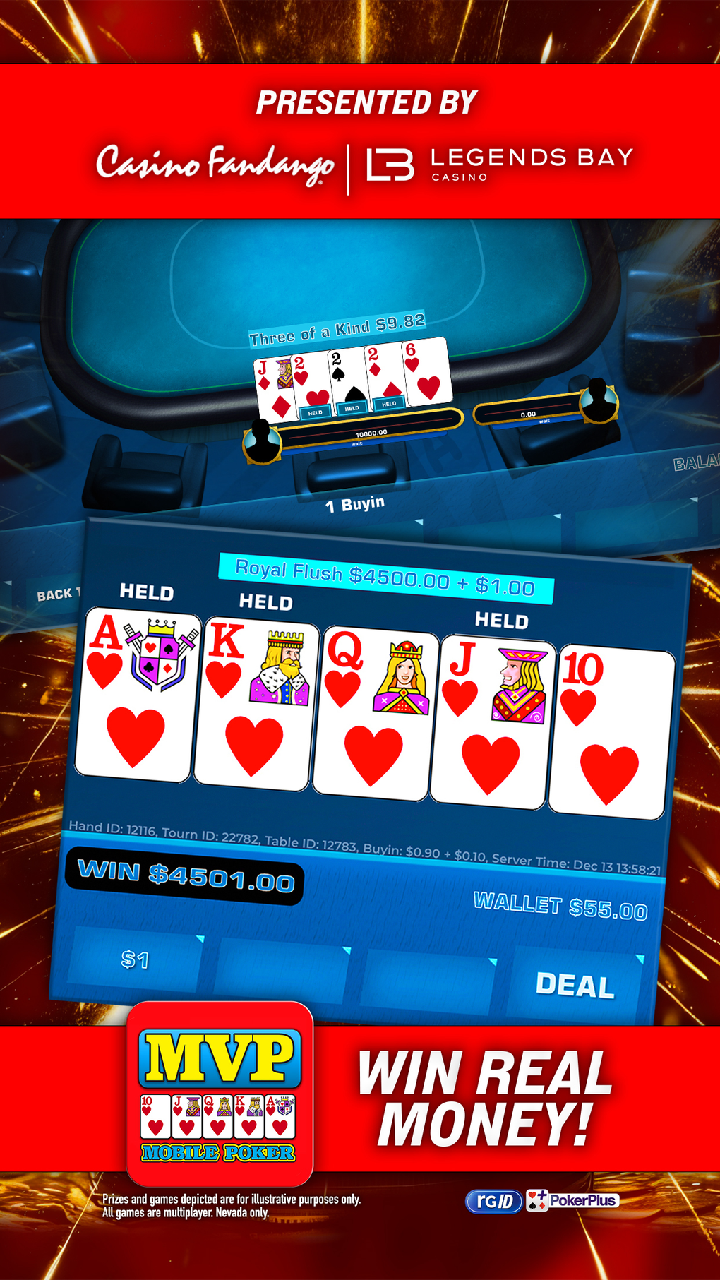 MVP Mobile Poker - Real Money для iPhone — Скачать