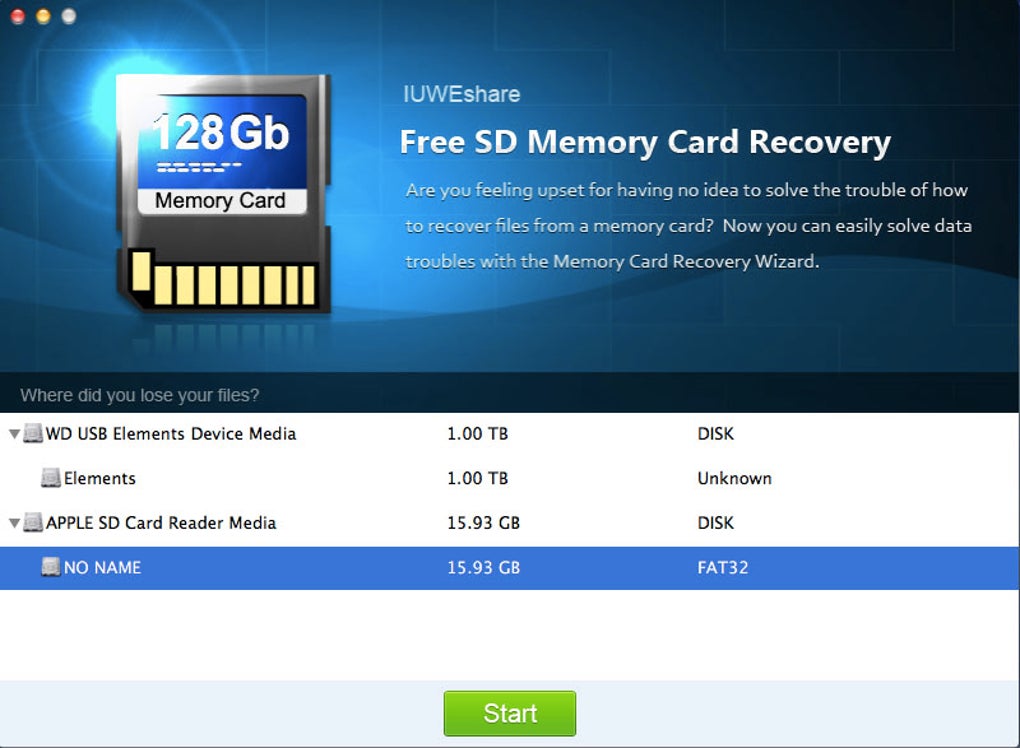 Sd data recovery mac