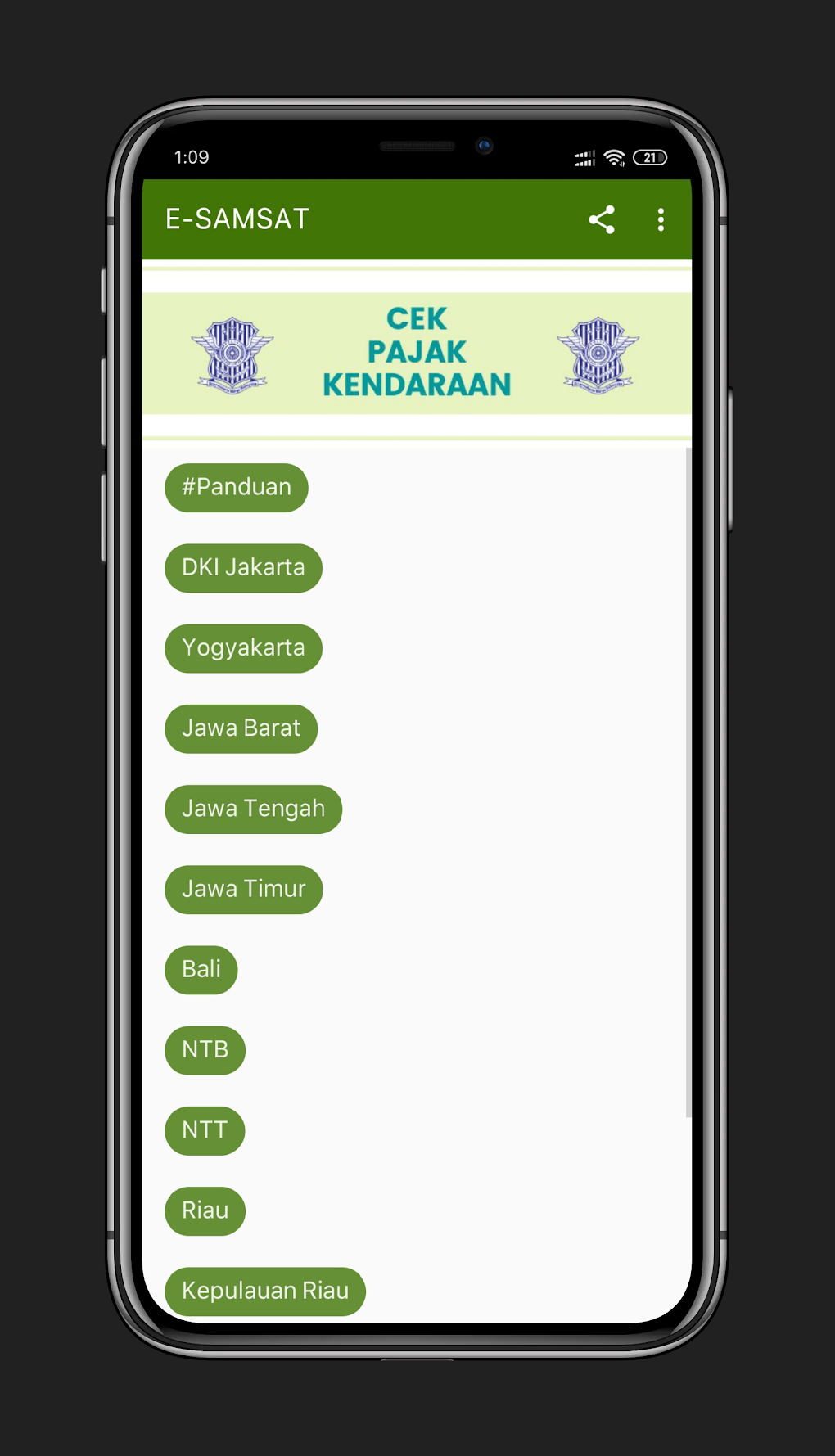 Cek Pajak Kendaraan E-SAMSAT APK Android 版 - 下载