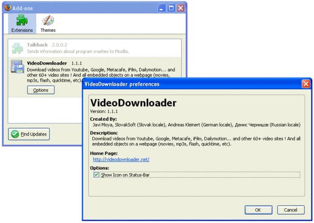 youtube downloader firefox extention