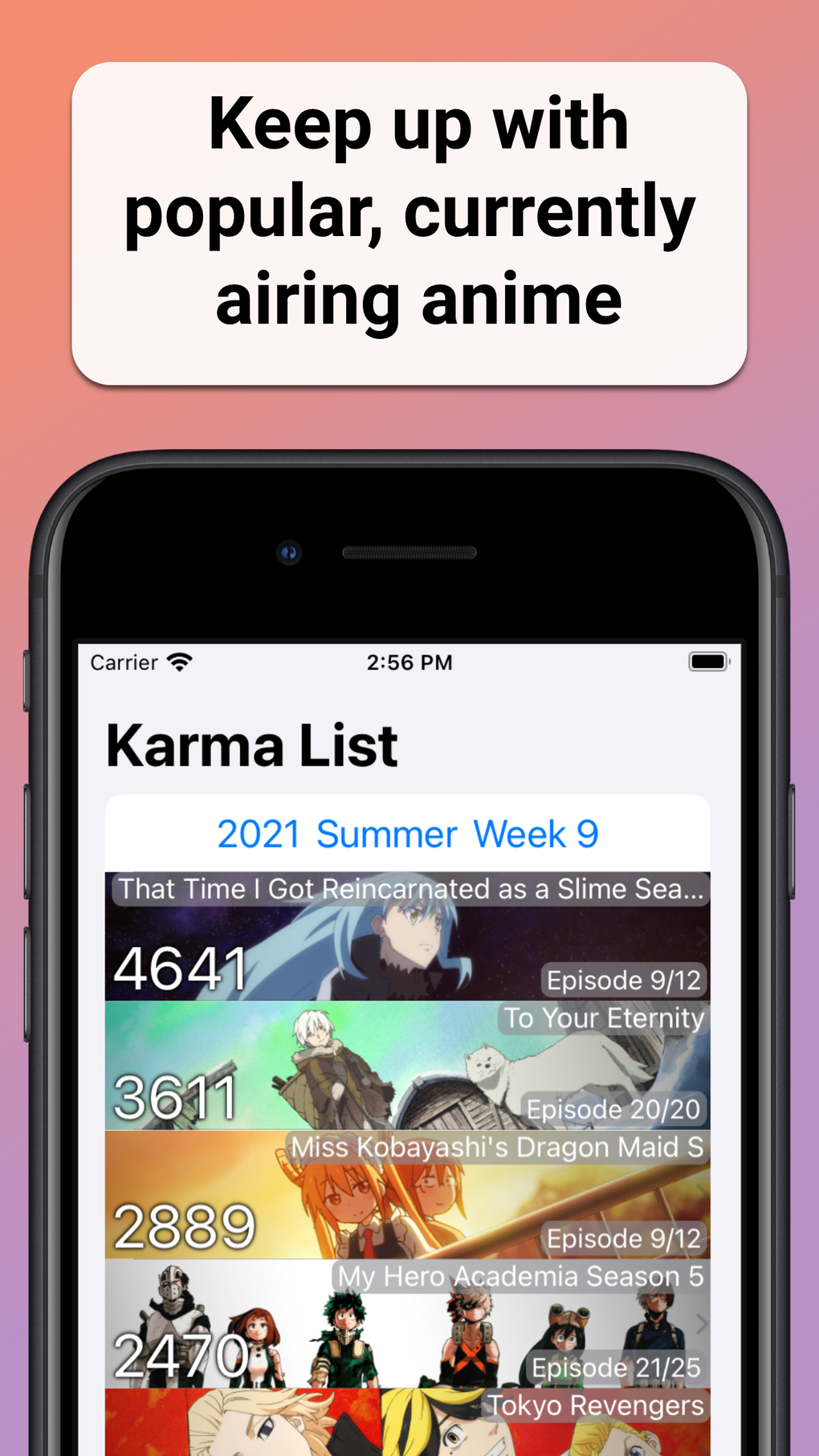 Anime Karma List для iPhone — Скачать