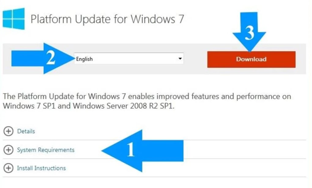 Download platform update for windows 7 how to install a download on windows 10