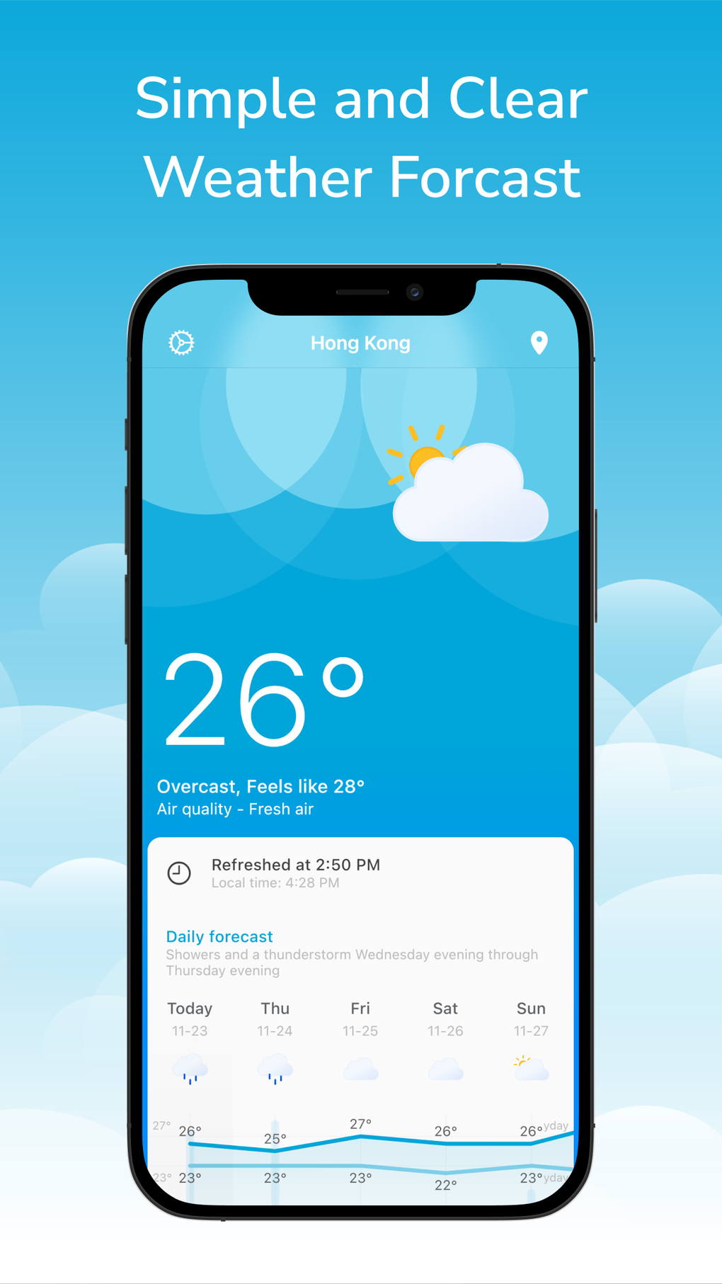 Weather Today and Forecast for iPhone 無料・ダウンロード