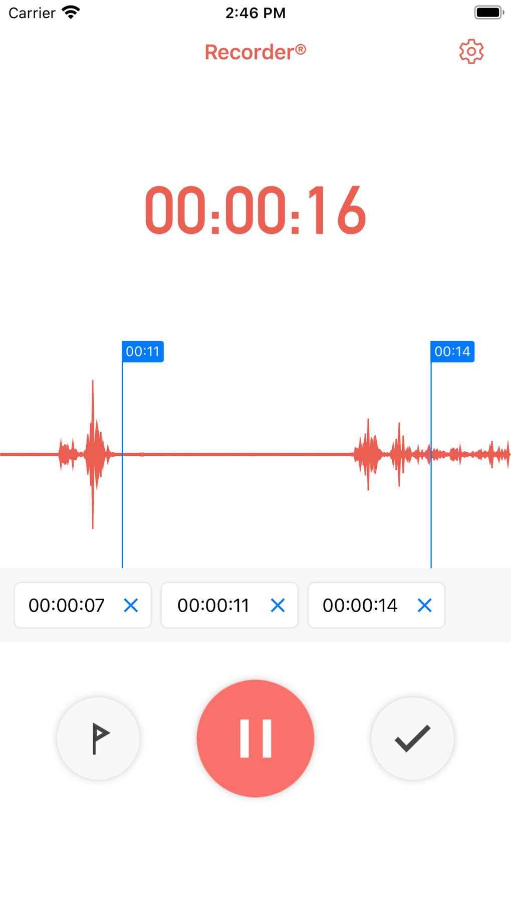 Iphone recorder voice audio 