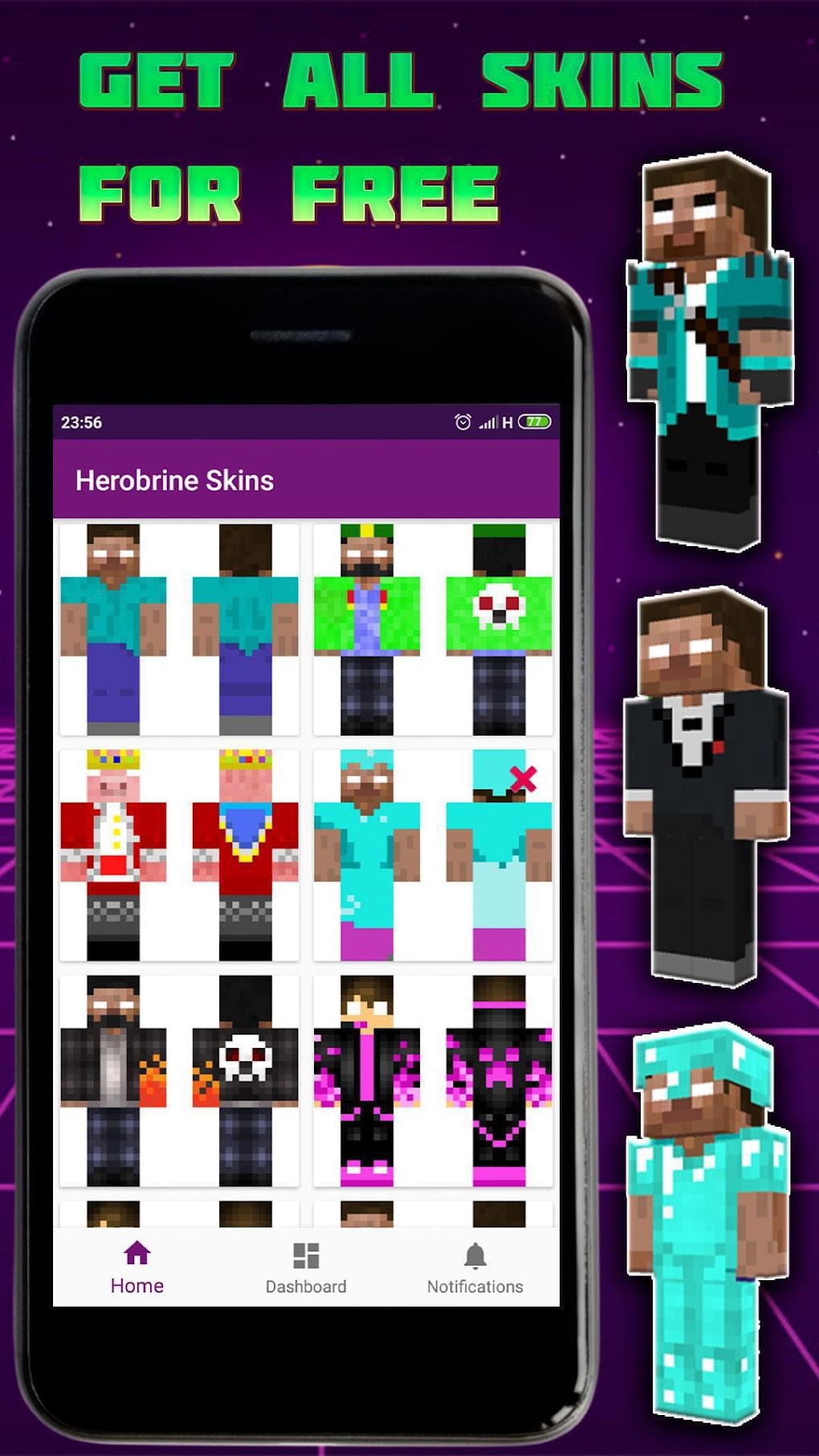 Herobrine HD  Minecraft Skins